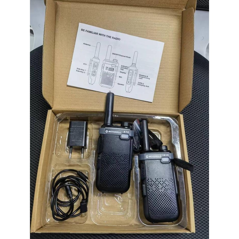 Motorola HT Radio UHF Walkie Talkie Outdoor Jarak Jauh 15KM Diskon 40% Baterai Tahan Lama 9800MAH