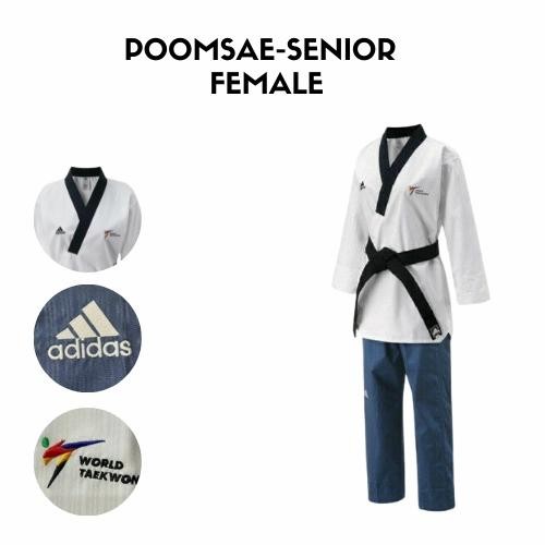 Dobok Poomsae Taekwondo Putri - Adidas Poomsae Female - Senior
