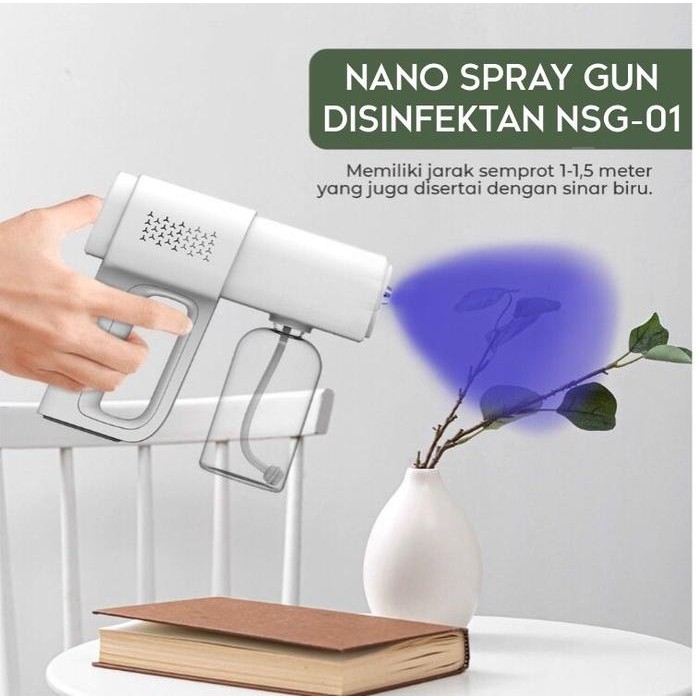 nano spray gun disinfectant fogging sterilizer portable wireless stok terbatas