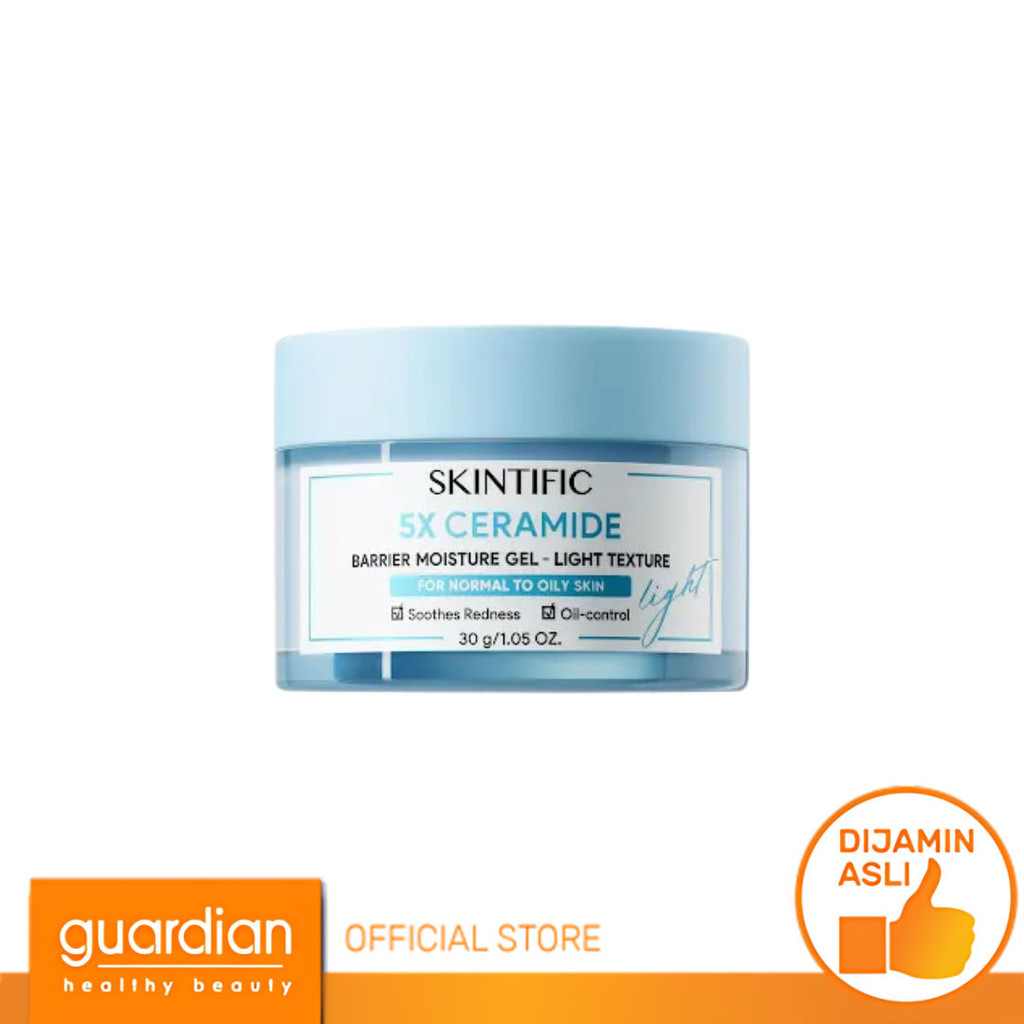 Skintific 5X Ceramide Barrier Moisture Gel - Light Texture Oil Control Moisturiser Gel 30Gr
