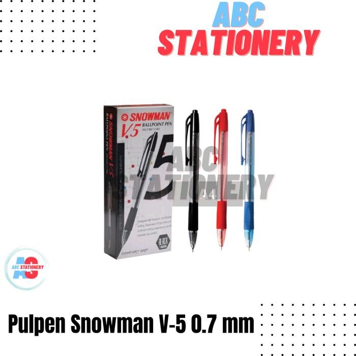 

ID PULPEN SNOWMAN V-5 0.7 MM (ISI 12 BUAH)