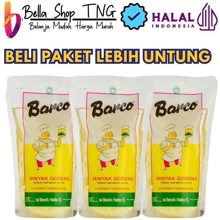 

PROMO Barco Minyak Goreng Botol 1 Liter x 3 pcs Minyak kelapa berkualitas tinggi