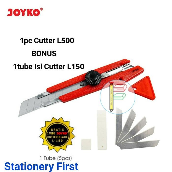 

ID CUTTER BESAR JOYKO L-500 PISAU PEMOTONG + FREE ISI CUTTER 1 TUBE L150