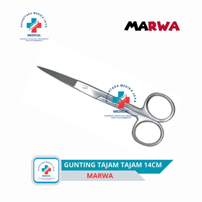 

ID GUNTING MEDIS TAJAM TAJAM 14CM GUNTING JARINGAN LURUS MARWA 14CM