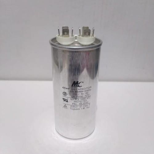 KAPASITOR AC MC 45UF / CAPACITOR AC MC 45 UF KAKI 2