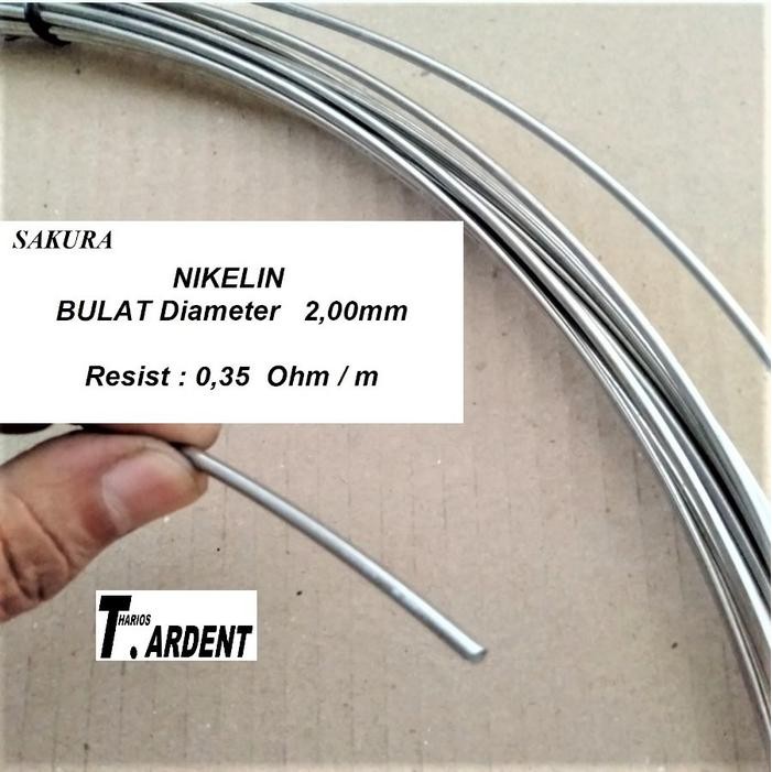 kawat pemanas niklin 2 mm nikelin 2mm bulat 1kg