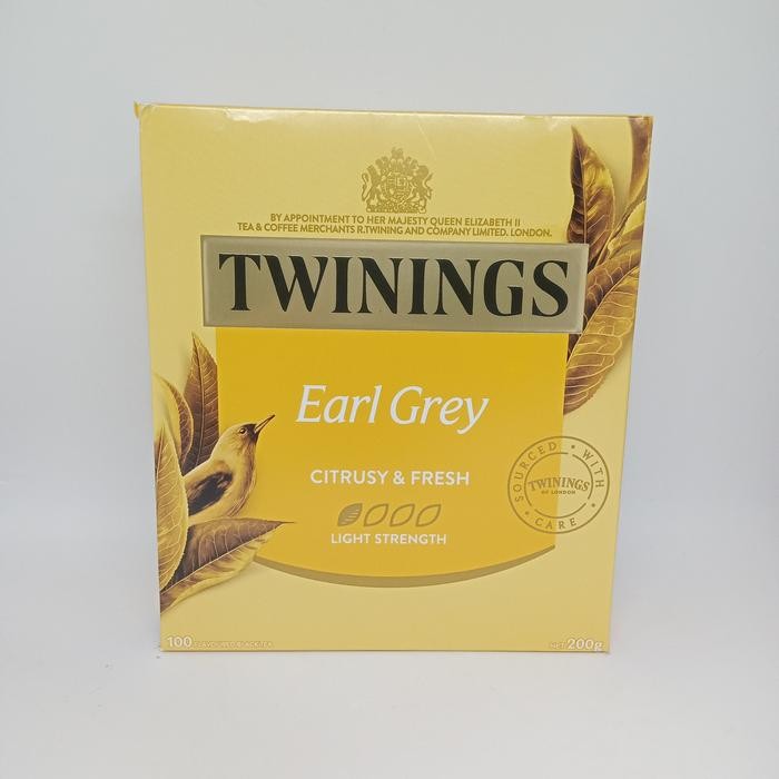 

Teh Twinings Earl Grey Citrusy & Fresh 100 Bags 200 Gr
