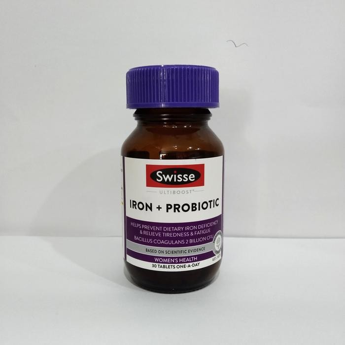 

Swisse Ultiboost Iron + Probiotic 30 Tablets