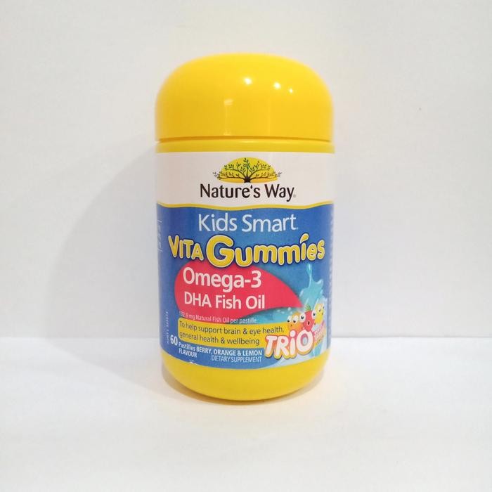 

Nature'S Way Kids Smart Vita Gummies Omega 3 Dha Fish Oil 60 Pastilles