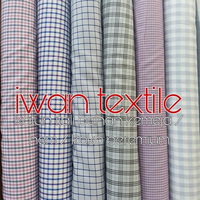 

Baru Kain Katun Italy Bahan Kemeja Koko Hem Gamis Pria Wanita Premium Garment Import Quality