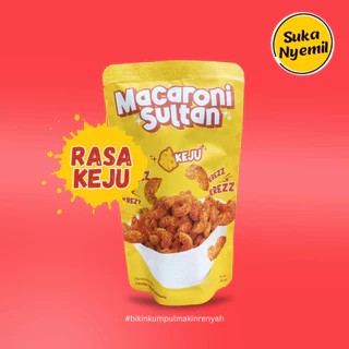 

SUKA NYEMIL - Macaroni Sultan Rasa Keju (50 gram) Jajanan Viral Renyah Gurih Cemilan Kekinian Snack Keluarga Indonesia