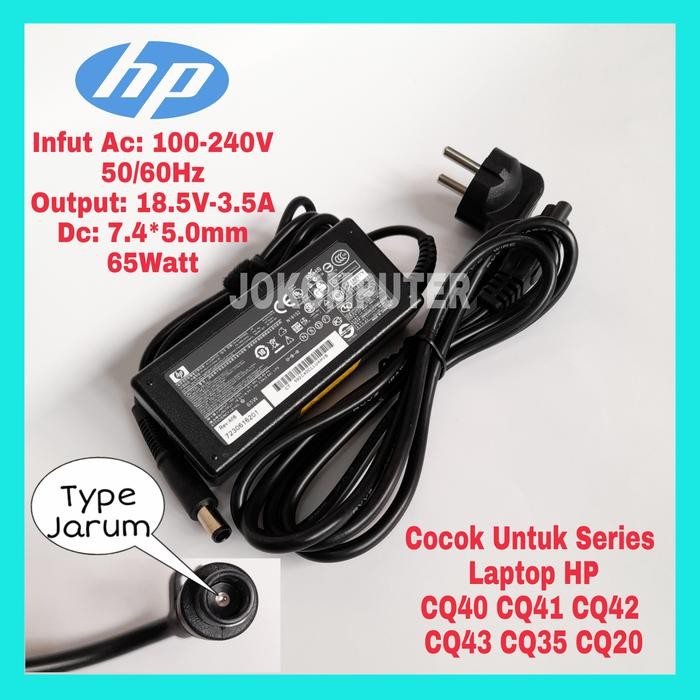 TERBARU ADAPTOR CHARGER ORI LAPTOP HP COMPAQ CQ40 CQ41 CQ42 CQ43 CQ35 CQ20 TERMURAH