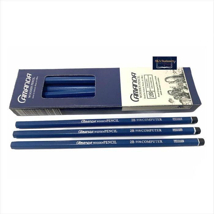

New Pensil 2B/Pensil Ujian Komputer Amanda Hijau Biru (Lusin)