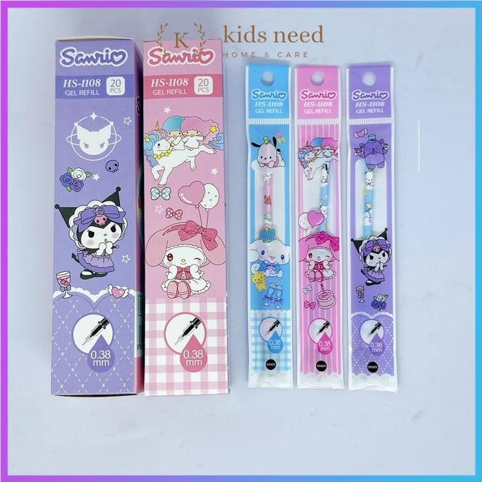 

New [20 PCS] ISI Pulpen Gel / Refill Jel Pulpen / Isi Ulang Pen GPR / Refil Tinta Pulpen Gen