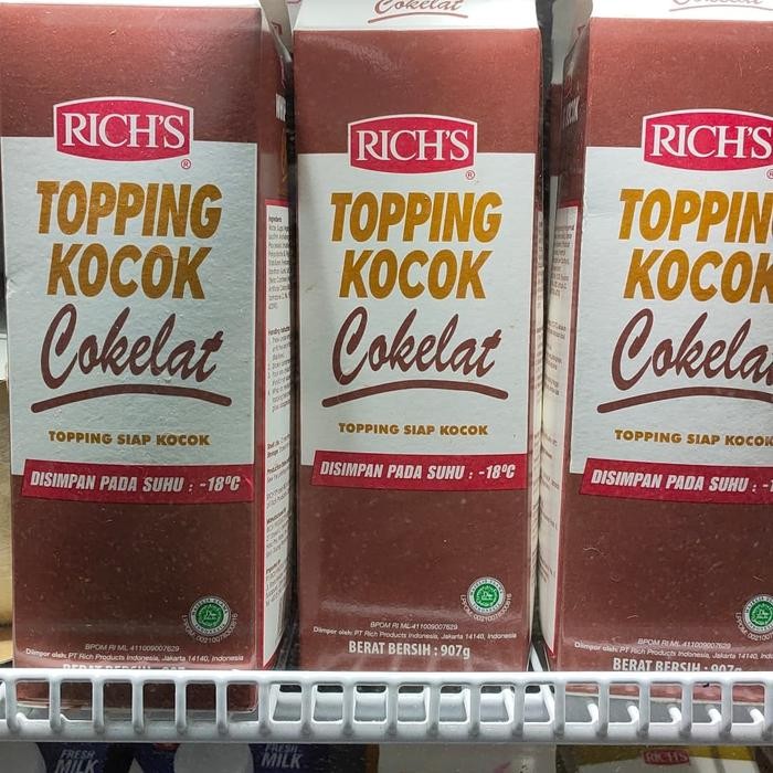 

Neww RICH TOPPING KOCOK COKLAT, stok terbatas, gojek / grab only Terlaris
