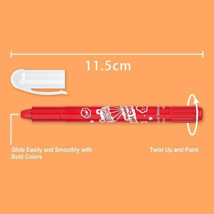 

Krayon Larut Dalam Air Krayon Pegang Mata Sedang Pegang Krayon 24/48 Mata Besar Silky Crayon