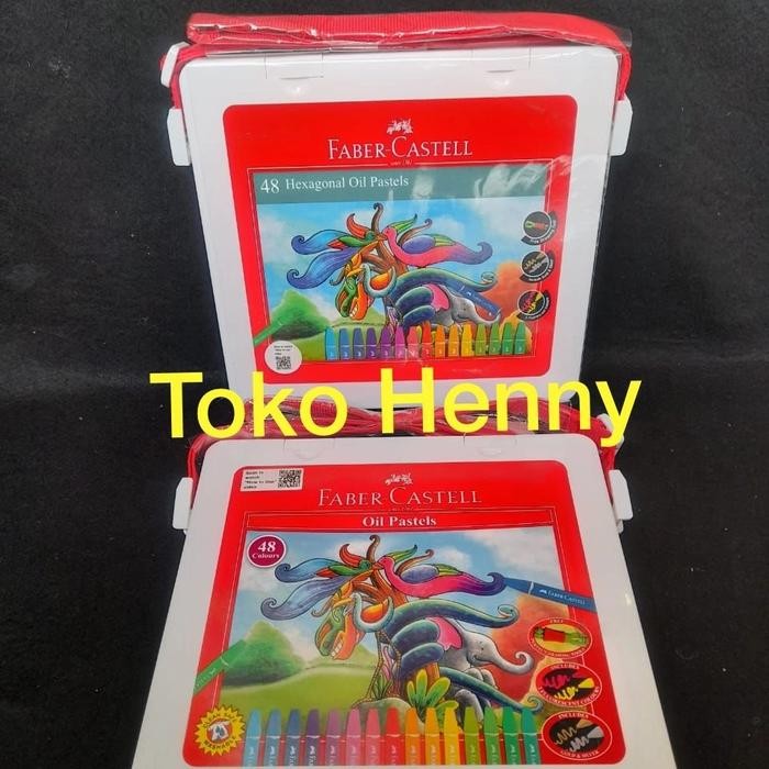 Crayon Oil Pastels Faber Castell Isi 48 Warna