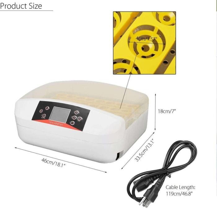 new egg incubator penetas telur 56 hhd led full otomatis