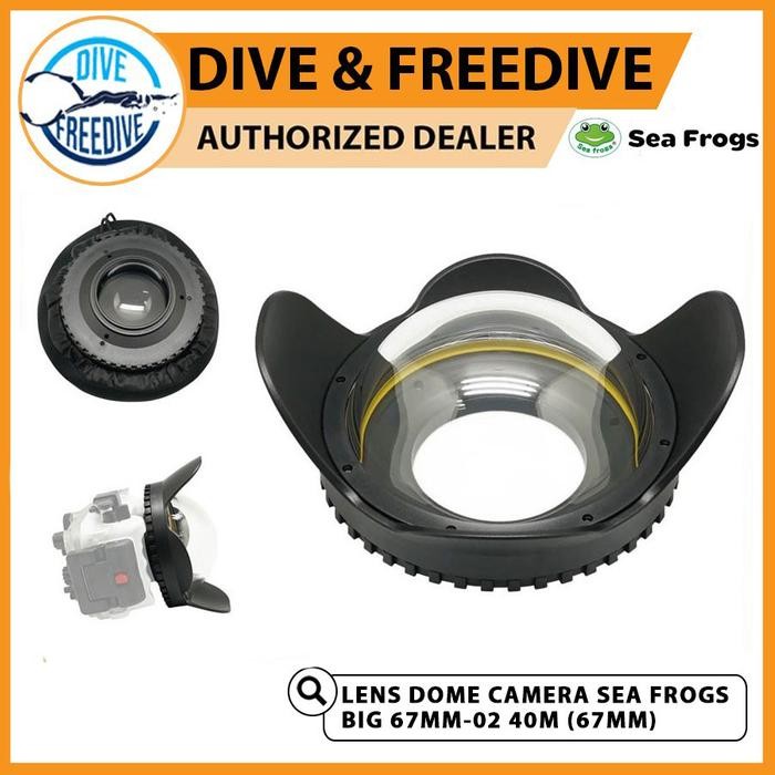 Fish Eye Wide Lens Dome Seafrogs Camera 67mm-02 Fisheye Underwater