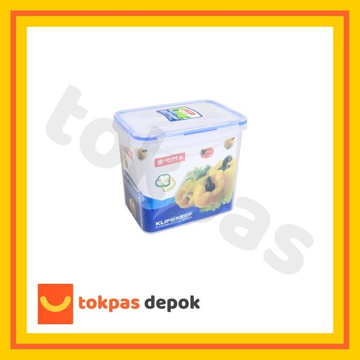 TOPLES SEGI 2,4 LITER TEMPAT MAKANAN LION STAR KP 66 KLIP TO KEEP 1203 TOPLES KUE 1 SET LENGKAP