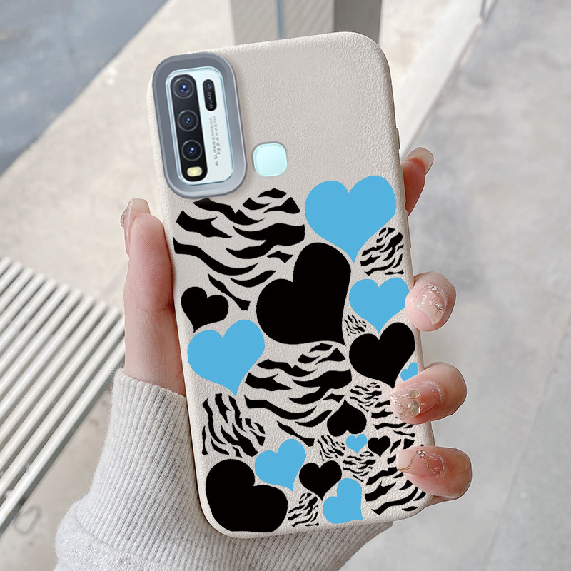 Casing Hp untuk VIVO Y50 Y30 Y30i Case Casing Kulit TPU HP Softcase ponsel silikon tahan Kasing Cint
