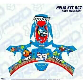 Decal Sticker Helm full face kyt rc7