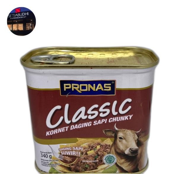 

Promo PRONAS CORNED BEEF CLASSIC 340 GR,Pronas Corned Beef Classic Kornet Daging Sapi Kaleng 340gr