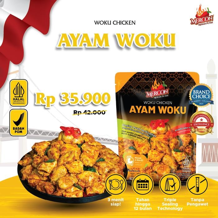 

Baru Mercon Merah Putih - Ayam Woku Satuan Baru