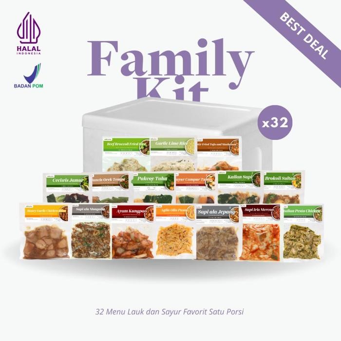 

Baru Satu Porsi Family Kit 32 Menu - Frozen Food Siap Santap