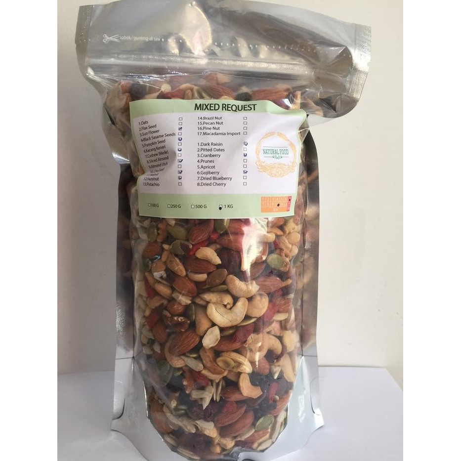 

Baru Mixed Nuts & Dried Fruits 1kg - Kacang & Buah Kering