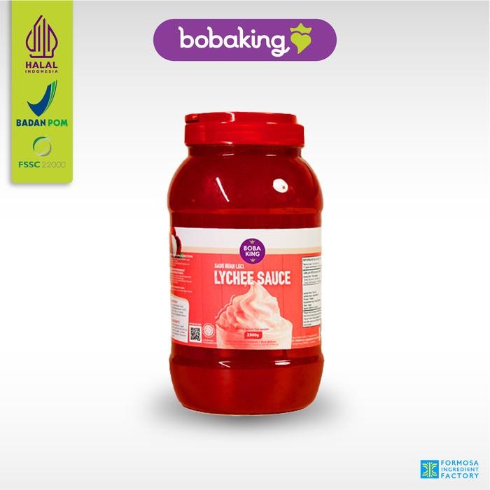 

Bobaking Lychee Sauce - Siap Pakai, Buah Leci, Chunk fruit