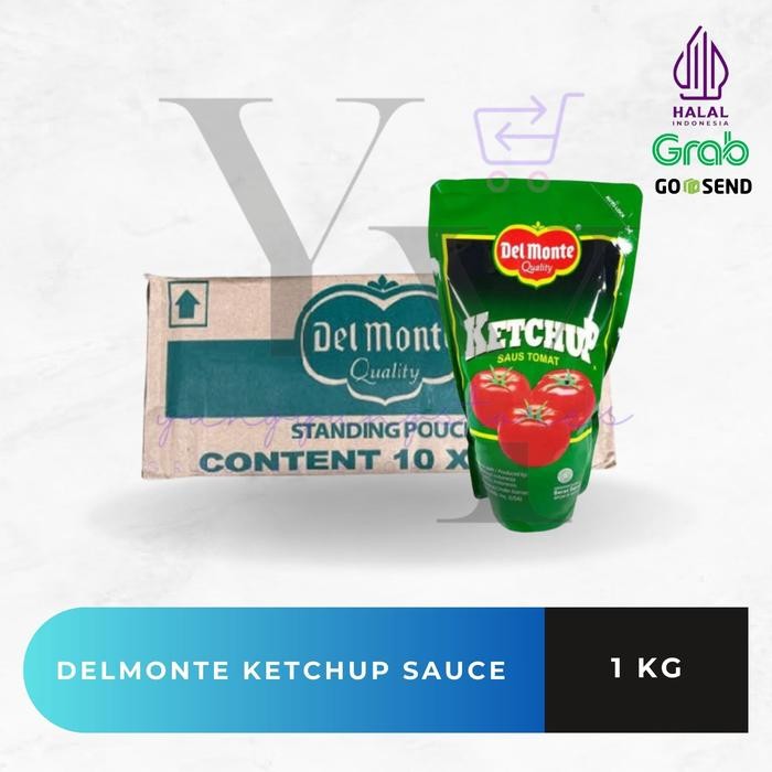 

1 Dus Isi 10 Bungkus Delmonte Saus Tomat / Ketchup 1 kg