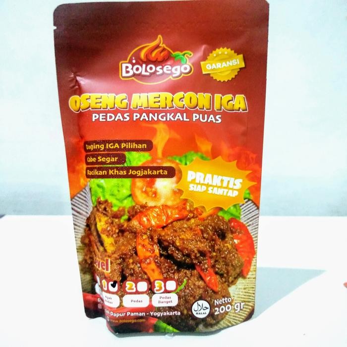 

Baru Bolo Sego Oseng Mercon Iga Sapi 200gr - Pedas