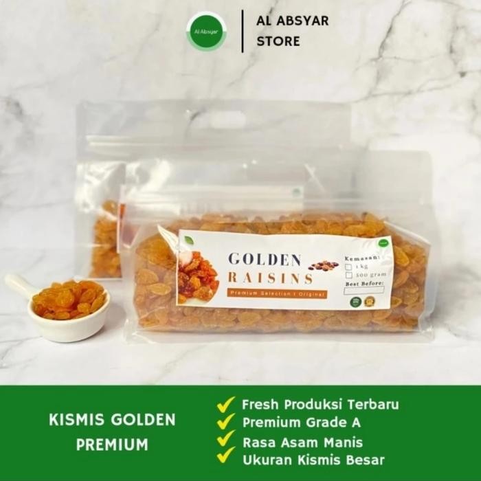 

Baru Kismis Asam Manis 1kg Golden Raisins Premium