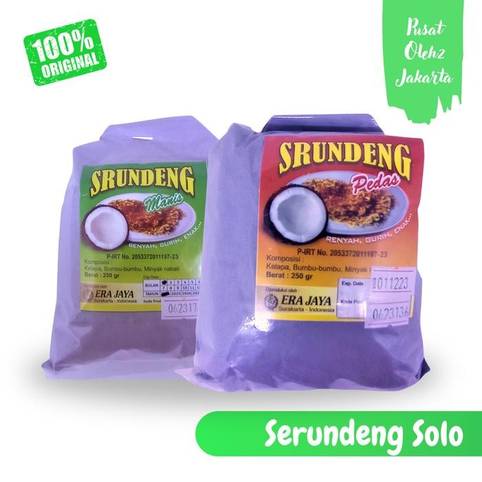 

Baru Serundeng Kelapa Solo Manis Pedas Era Jaya - Lauk Pelengkap