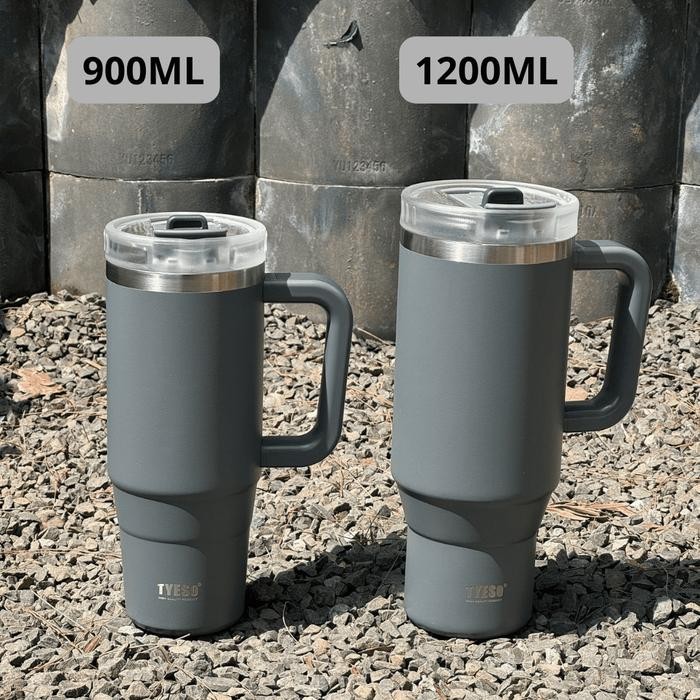 Tyeso Tumbler Gagang Stainless 1200Ml / Tumbler Tyeso Ukuran Besar / Tyeso Tumbler Handle Portable