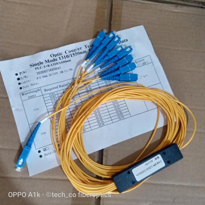 passive Splitter 1:8 modular mini/splitter 8way/splitter 1:8 SC UPC