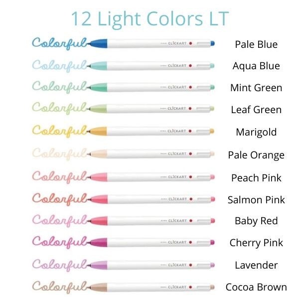 

Zebra Clickart Click Art 0.6Mm Marker Fine Liner 1 Set 12 Colors