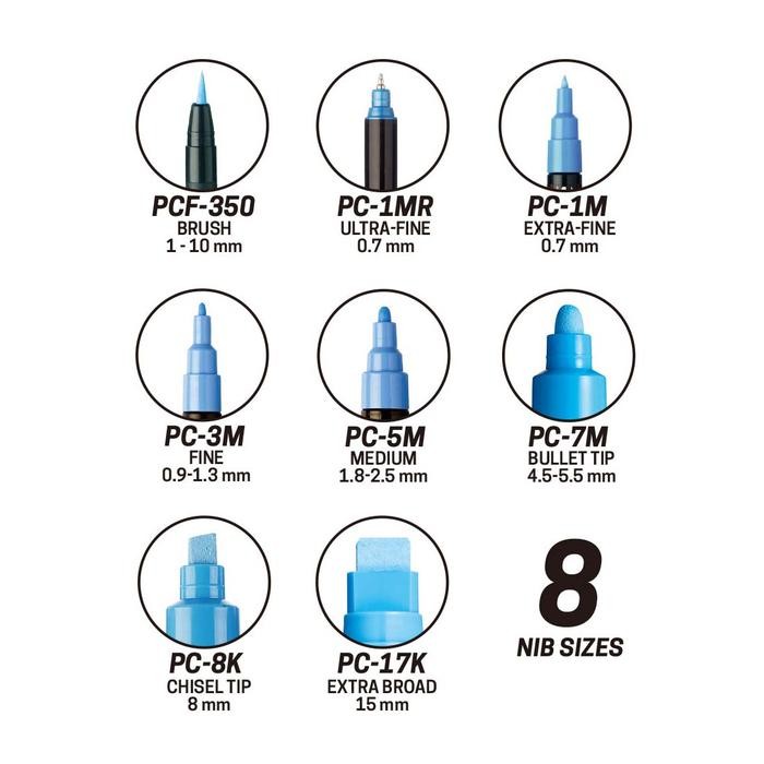 

Uni Posca Pc-8K Marker Pen (Broad Chisel Tip)