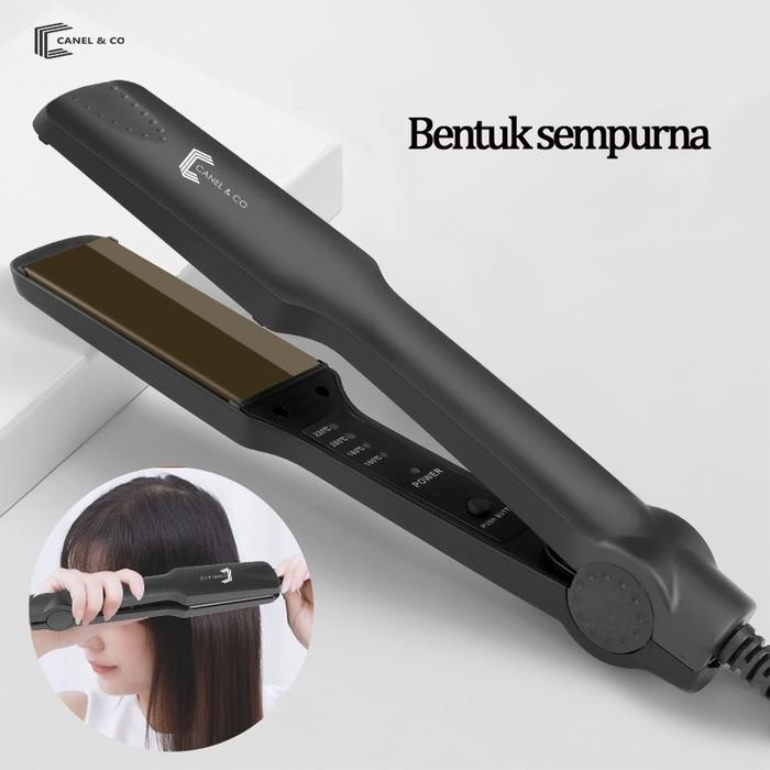 XPFG Canel & Co Catokan Pelurus Rambut Catokan Curly Hair Styler Black Sisir Straightener
