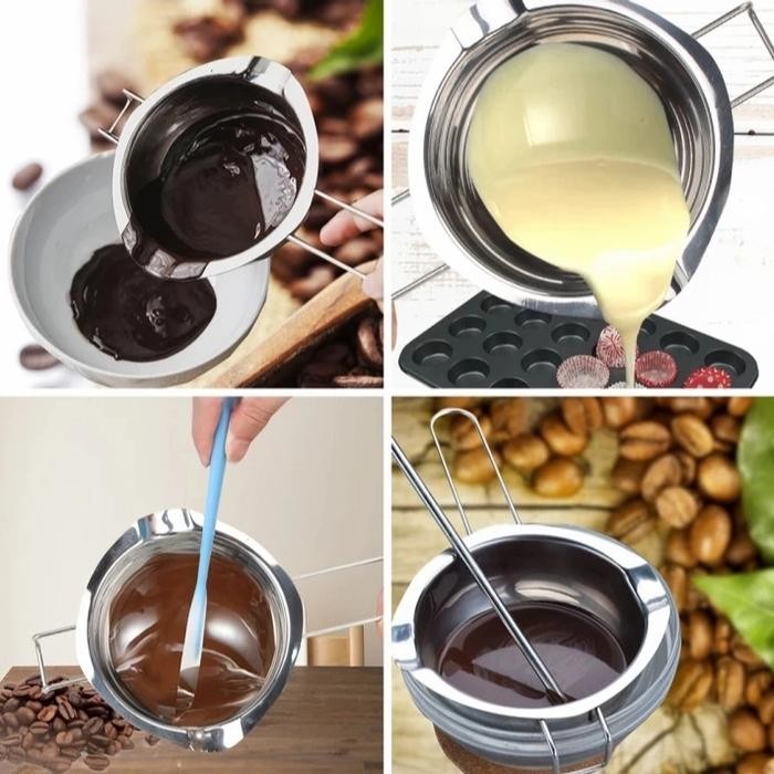 panci peleleh coklat stainless Kitchenware