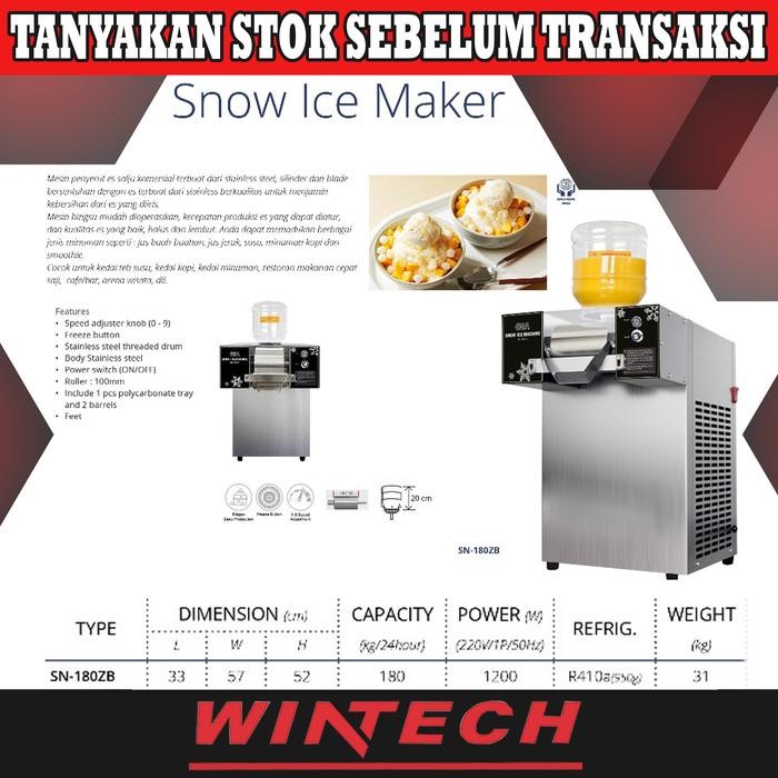 Gea SN-180ZB Snow Ice Maker / Mesin Es Salju Snowflake Bingsu
