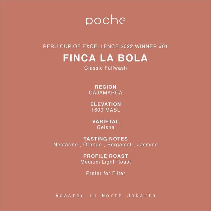 

Peru La Bola Geisha PERU COE WINNER 2022 #01 Kopi Arabica