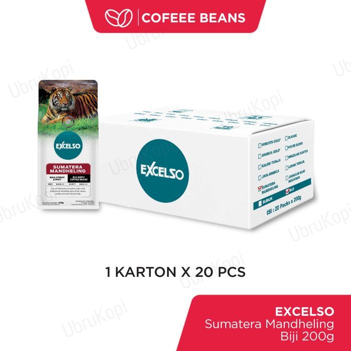 

Kopi Excelso Sumatera Mandheling Biji 200gr 1 Karton
