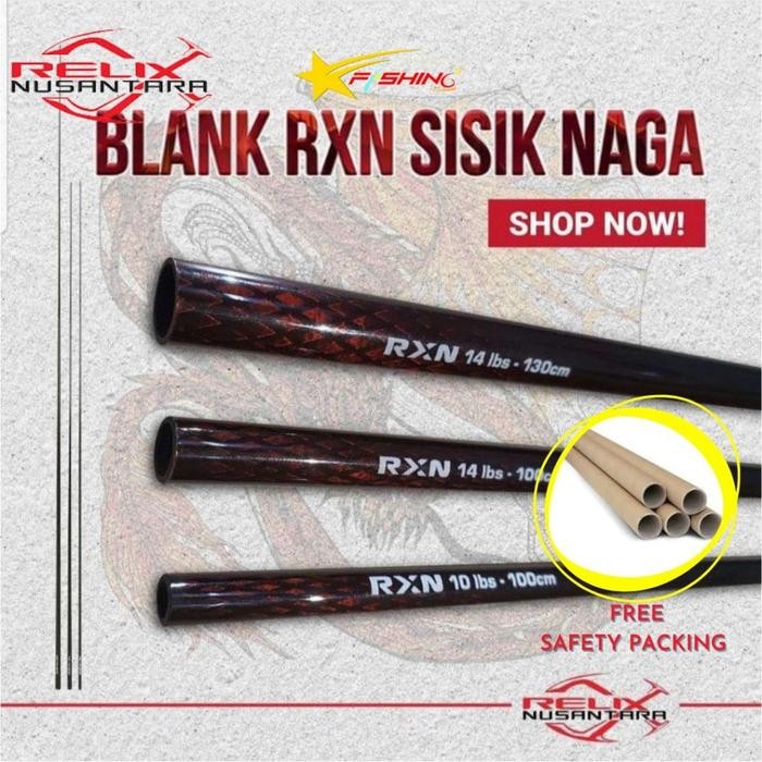 Blank Joran Sisik Naga Relix Nusantara Top Section (Ujung Joran Kosongan) Pancing