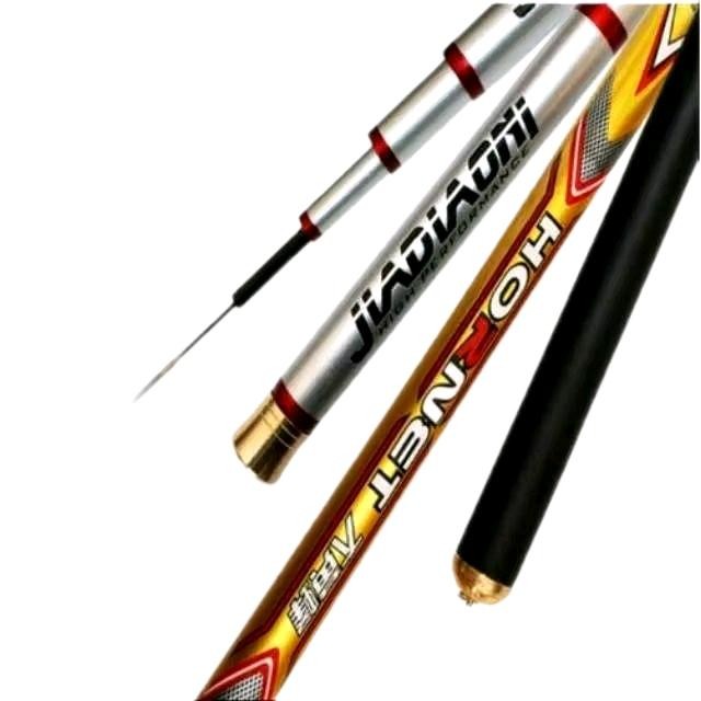 Joran Pancing Tegek Hornet - Bahan Karbon Ringan Dan Kuat Bonus Ujung Cadangan - Reel