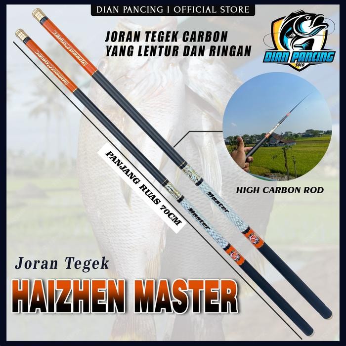 Joran Tegek Haizhen Master Hicarbon Rod Spek Lentur Dan Ringan