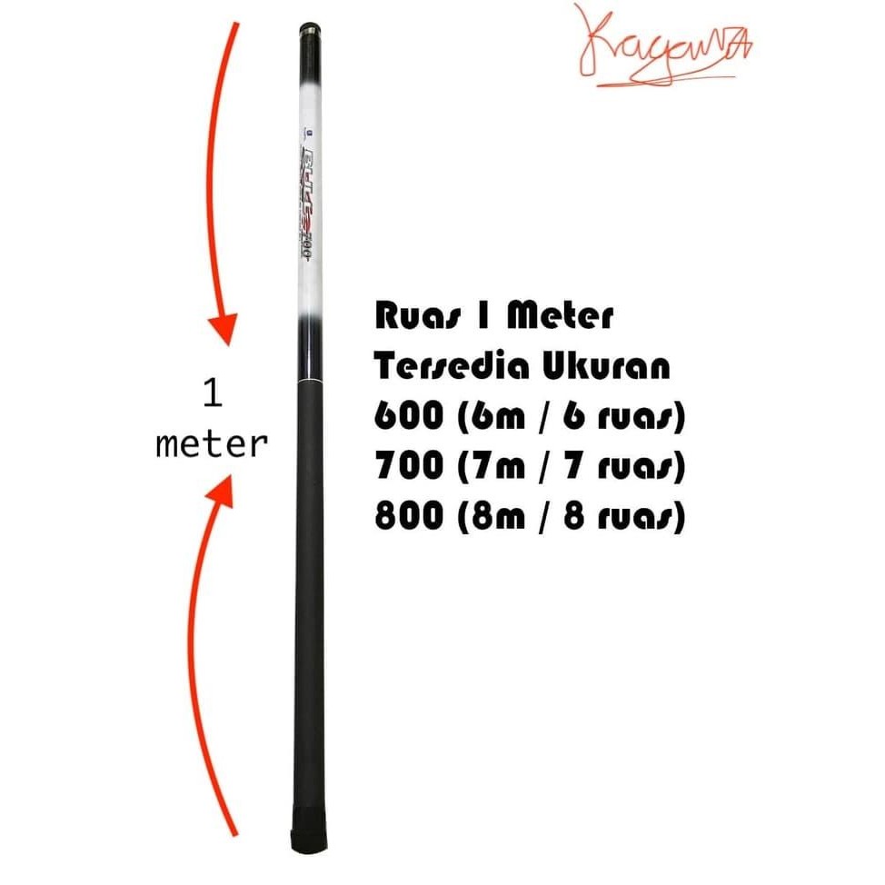 Joran Tegek Ruas Semeter Panjang 12 M