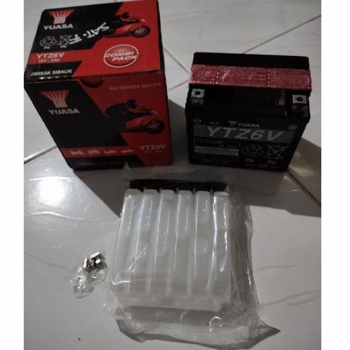 Aki Vario 125 Techno Cw Cbs Vixion Supra Gtr Yuasa Ytz6V Accu Kering