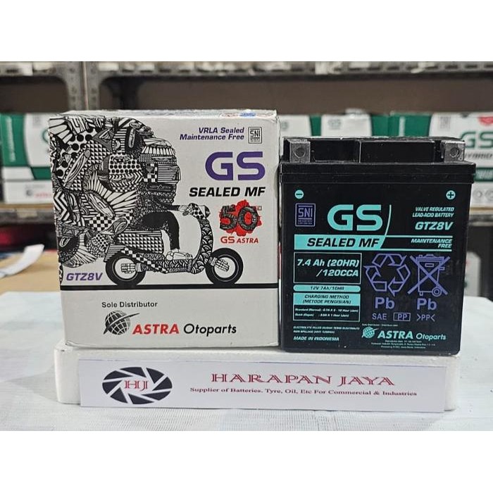 Aki Motor Gs Astra Mf Gtz8V (7.4Ah) Kering